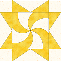 swirling star quilt templates