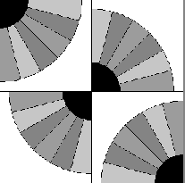 Grandmother's Fan quilt template