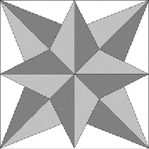 star shadow quilting templates