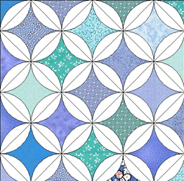 Cathedral Windows acrylic quilt templates